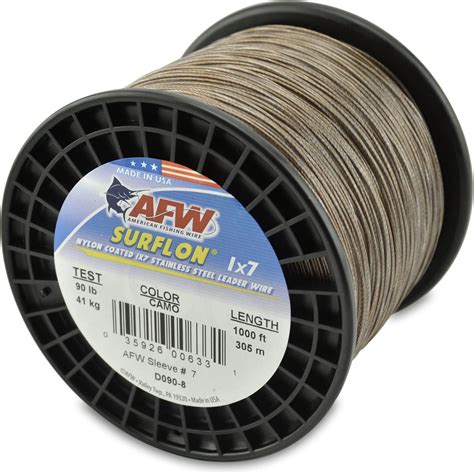 Surflon Nylon Coated 1x7 Stainless Steel Leader Wire .